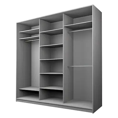 картинка Шкаф-купе 3-х дверный МАКС с пленкой Oracal Шоколад от магазина КУПИ КУПЕ